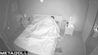 Real Norwegian parents having sex brutally in their bed hidden IP camera