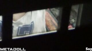 Korean college girl spied by her neighbor