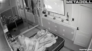 Blonde MILF woman gets penetrated in bed
