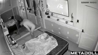 Blonde MILF woman gets penetrated in bed