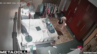 Petite German girl changes her clothes