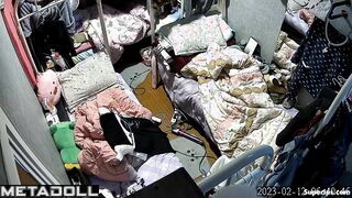 Korean college girls in their room
