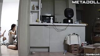 Korean college girls in their room