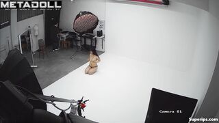 Korean nude model in a photo shoot
