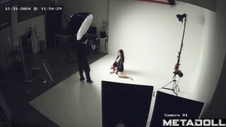 Korean nude model in a photo shoot