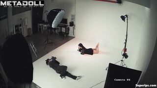 Korean nude model in a photo shoot