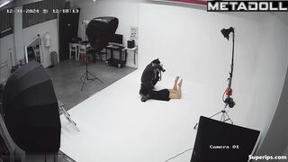 Korean nude model in a photo shoot