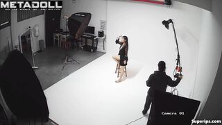 Korean nude model in a photo shoot