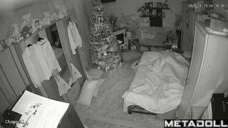 European couple fucks in the living room