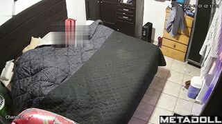 Young Latin couple has sex under the sheets