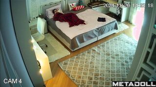 American girl masturbates watching hentai