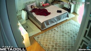 American girl masturbates watching hentai