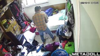 Naked Portuguese brunette woman forces her husband to cum spy cam