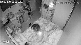 Horny Welsh blonde mom gets fucked on the floor spy cam record