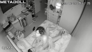 Horny Welsh blonde mom gets fucked on the floor spy cam record