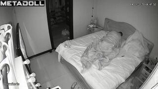 Swedish newly married couple fuck on their bed hard live