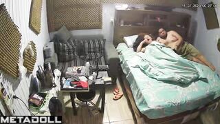 Big tits French brunette step-mom fucks with an old man spy cam