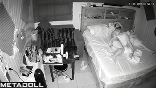 Big tits French brunette step-mom fucks with an old man spy cam