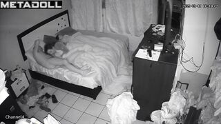Naughty naked French brunette MILF sex in the living room