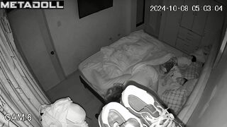 Mature Irish brunette MILF sex in the bedroom voyeur cam