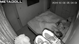 Mature Irish brunette MILF sex in the bedroom voyeur cam