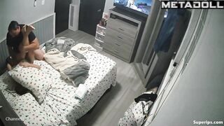Latin wife gets penetrated in her bed