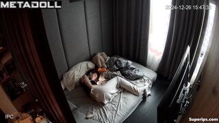 Naughty petite girl masturbates