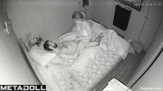 Busty blonde wife gets fucked doggy style