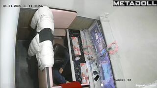 Korean gamer couple groping each other