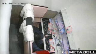 Korean gamer couple groping each other