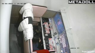 Korean gamer couple groping each other