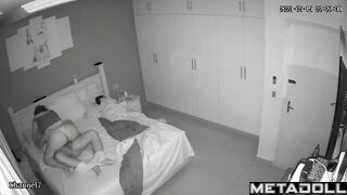 Slut Greek brunette MILF gets creampied hidden IP camera