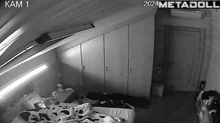 Big ass Swiss brunette wife rubs her pussy while watching old/young porn