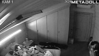 Big ass Swiss brunette wife rubs her pussy while watching old/young porn