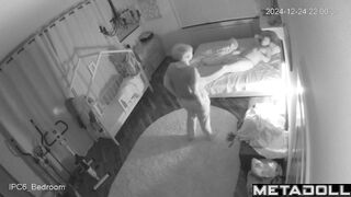 Real Canadian newly married couple having sex in their messy room live HD