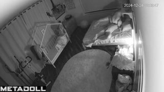 Real Canadian newly married couple having sex in their messy room live HD