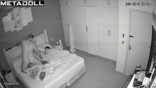 Naked Ukrainian brunette step-mom sucks old cock and got cum live