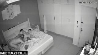 Naked Ukrainian brunette step-mom sucks old cock and got cum live