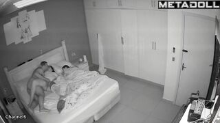 Naked Ukrainian brunette step-mom sucks old cock and got cum live
