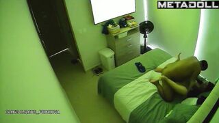 Newly married couple having sex in their bedroom live stream