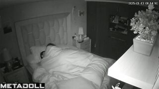 Horny Spanish brunette MILF gets fucked in her daughter’s room hidden cam