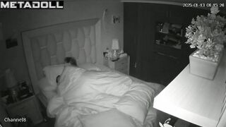 Horny Spanish brunette MILF gets fucked in her daughter’s room hidden cam