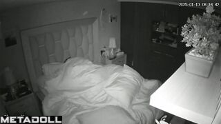 Horny Spanish brunette MILF gets fucked in her daughter’s room hidden cam