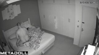 Busty Polish brunette woman fucks her virgin son spy cam record