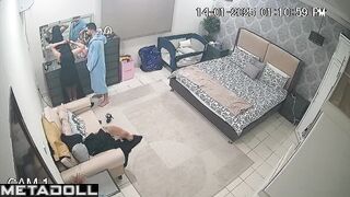 Chubby busty Israeli brunette mature wife gives her husband a sloppy blowjob real spy cam