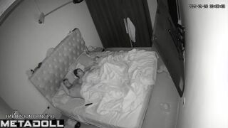 My friend's parents having sex in their bed wildly