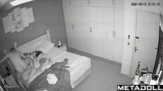 Horny Swedish brunette woman gets fucked in her daughter’s room hidden IP cam