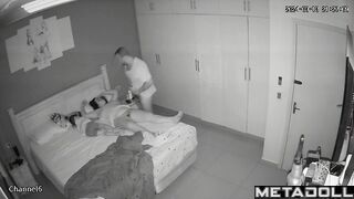 Horny Swedish brunette woman gets fucked in her daughter’s room hidden IP cam