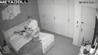 Horny Swedish brunette woman gets fucked in her daughter’s room hidden IP cam