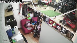 My neighbours fuck in the bedroom hidden cam